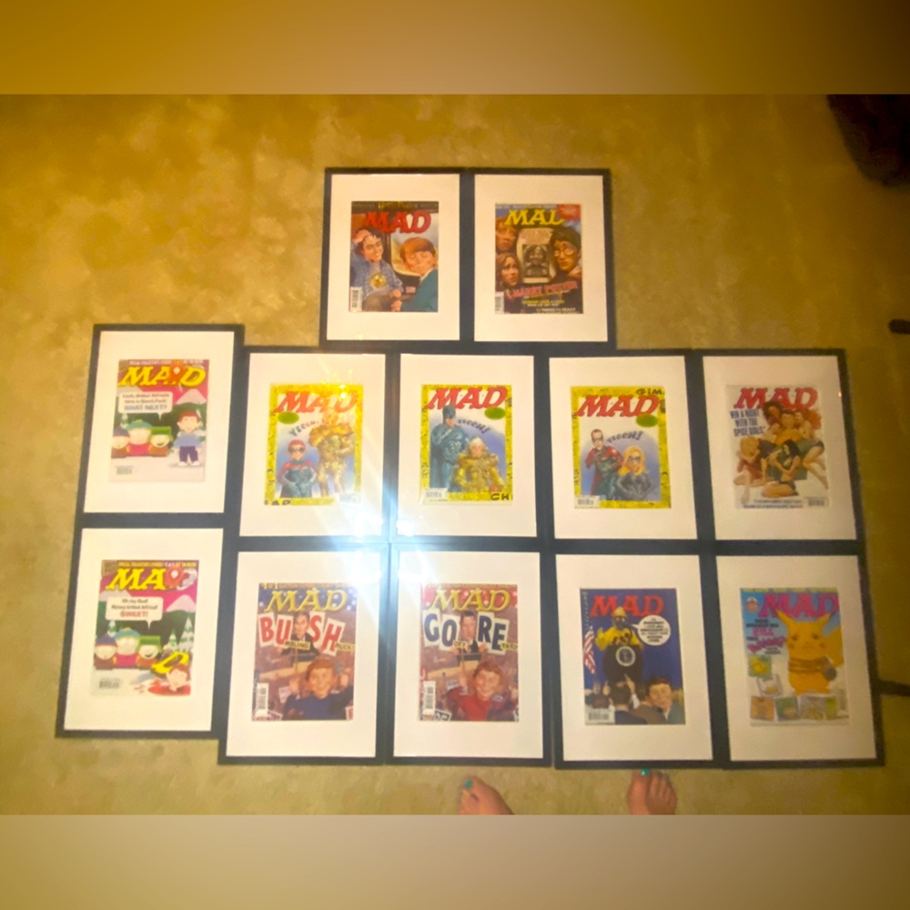 RARE Lot of 12 MAD magazine collection Batman Harry Potter Bush/Gore1990-2000